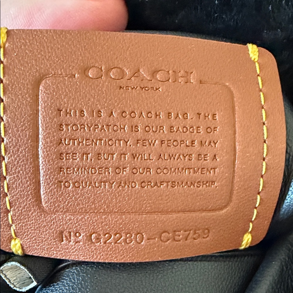 Coach Black Faux Fur Shoulder Bag - Picture 2 of 3